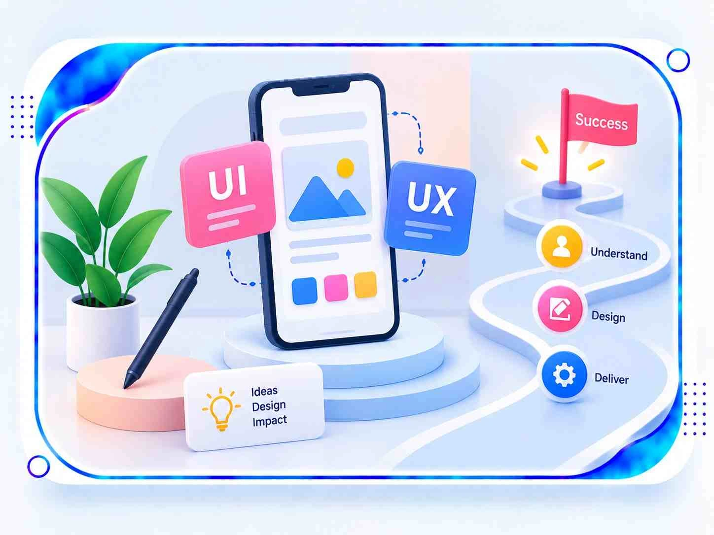User-centered UI UX design services